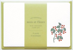 Greeting Card Fleur Mini Set Message Card