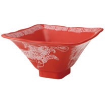 Mino ware Donburi Bowl Red Made in Japan