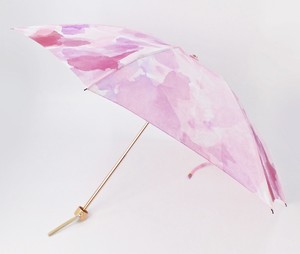 【日本製】絹バラ柄ジャカード　シルク　インクジェットプリント　ミニ傘　晴雨兼用