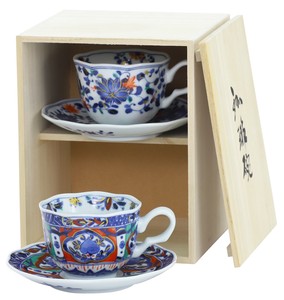Mino ware Cup & Saucer Set Gift