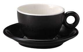 Mino ware Cup & Saucer Set Saucer black Made in Japan