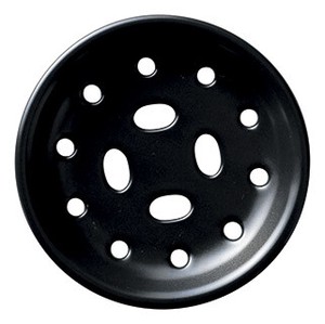 [美濃焼]耐熱鍋 6.0蒸し鍋 中敷（黒マット）[食器 日本製]