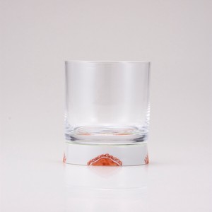 【日本製】九谷和グラス　ロックグラス　フラワー