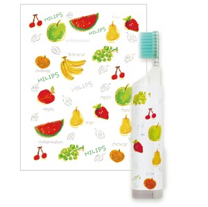 【携帯歯ブラシ】歯ブラシと歯磨き粉を1本にまとめて持運び　可愛い　フルーツ柄
