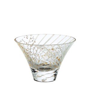 【東洋佐々木ガラス】江戸硝子　八千代窯　杯（雪見酒）白　Handmade glassware made in Japan