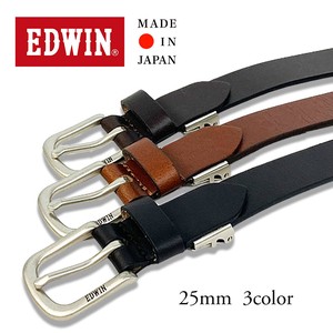 EDWIN　25mm幅　プレーンベルト　日本製