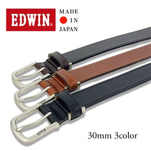 EDWIN　30mm幅　シングルステッチベルト　日本製