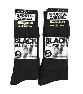 Crew Socks black Socks 5-pairs
