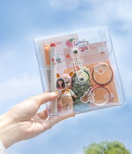 韓国風 VCクリアポーチ 透明 化粧ケース 旅行 ポーチ 小物入れ 雑貨