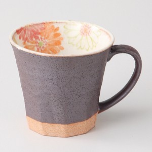 Mino ware Mug Gift Daisy Orange Made in Japan