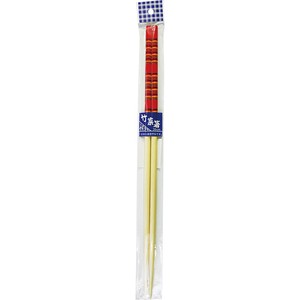 ロング菜箸　赤　39cm