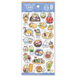 Stickers Sweet & Snack Restaurant Gorogoro Nyansuke Character Cafe Stickers