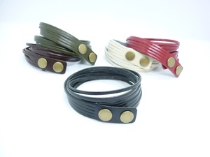 Leather Bracelet Genuine Leather M Made in Japan