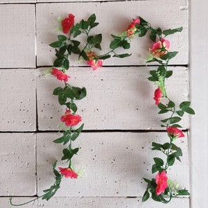 Artificial Plant Garland Red Antique