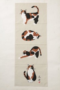 Tenugui Towel Cat