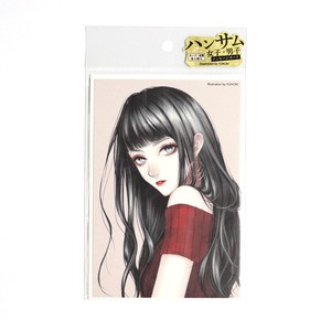 Washi Tape Handsome Girl Stylist Message Card