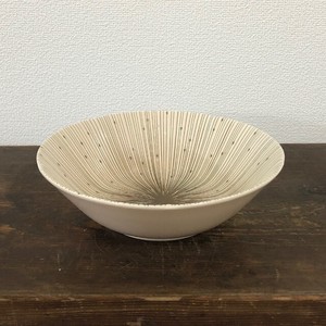 Mino ware Main Dish Bowl White 7-sun Made in Japan