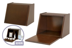 【仏壇】手元供養BOX　小　ブラウン　H20．5cm