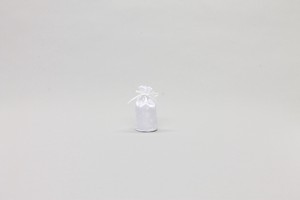 【ペット骨壷・分骨壺】骨壺袋（足跡柄）　ホワイト　1．5寸