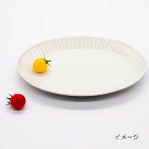 楕円皿 プレート シンプルモダン /SHINOGIｵｰﾊﾞﾙ23cmプレート/白