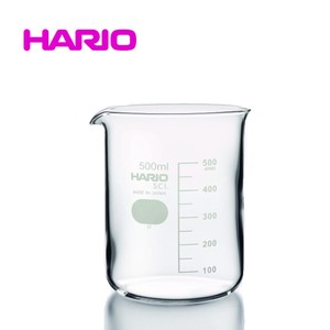 『HARIO』【日本製・アロマ関連やディスプレイなどにも！】ビーカー　500ml HARIO（ハリオ）