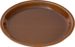 es  plate  飴釉(19cm)
