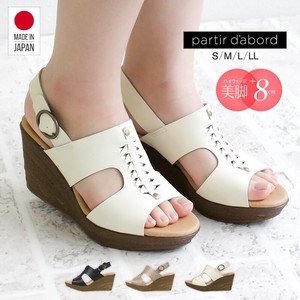 Sandals Ladies 8cm Made in Japan