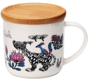 Mino ware Mug Porcelain Animals Pottery Leopard Made in Japan