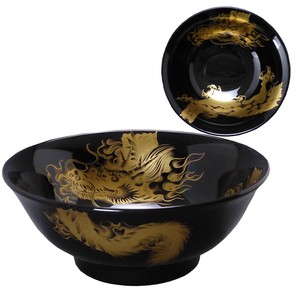 Mino ware Donburi Bowl Gold Pottery 7-sun