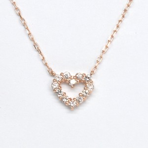 Diamond Gold Chain Necklace Pink