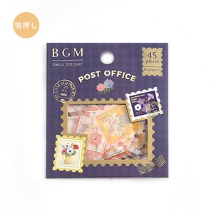 BGM Stickers Flake Sticker Flower Foil Stamping Post Office