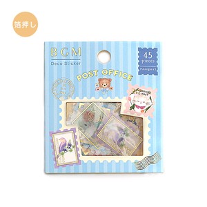BGM Stickers Flake Sticker Foil Stamping Animals Post Office