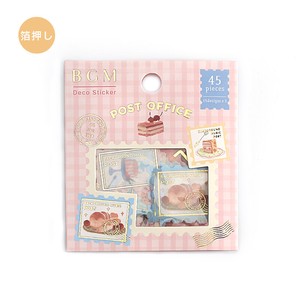 BGM Stickers Flake Sticker Foil Stamping Post Office Sweets