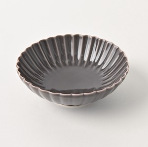 Hasami ware Main Dish Bowl Gray M Made in Japan