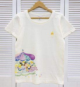 レディースTシャツ☆ことり遊園地シリーズ☆メリーゴーランド【鳥】