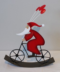 彩か・クリスマスアイテム Bicycle & Balloon Santa