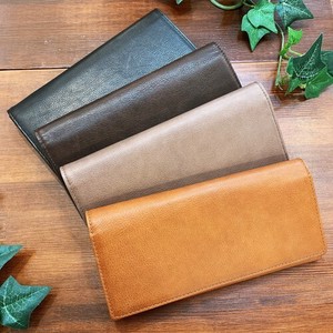 Long Wallet Cattle Leather Simple 4-colors