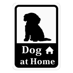 Miscellaneous Sticker Toy Poodle Dog HOME