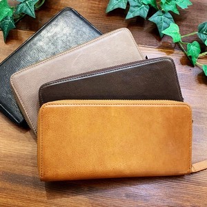 Long Wallet Cattle Leather Simple 4-colors