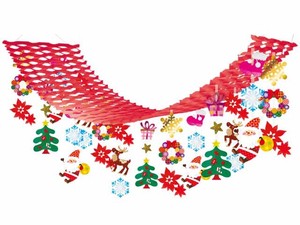 【日本製】クリスマスキャロル　プリーツハンガー【店舗装飾】