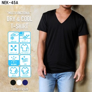 T-shirt Spring/Summer V-Neck Cool Touch