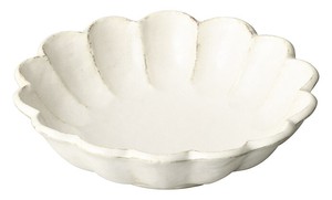 Mino ware Rinka Main Dish Bowl White Made in Japan