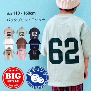 キッズ　USAコットン　プリント　BIG　Tシャツ(SJ21-07)