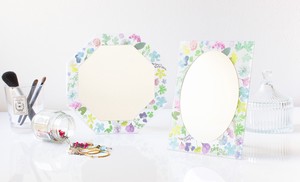 Table Mirror Floral Made in Japan