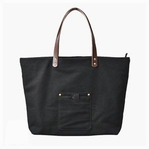 Tote Bag black Large Capacity Ladies' Men's Simple Made in Japan
