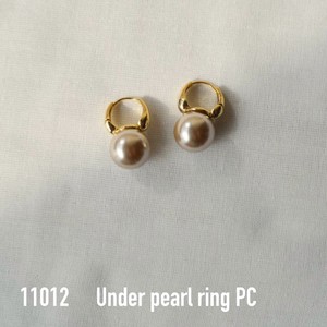【即納商品】11012  Under pearl ring PC　アンダーパール風ピアス