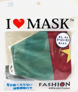 国旗マスク　カメルーン　Cameroon