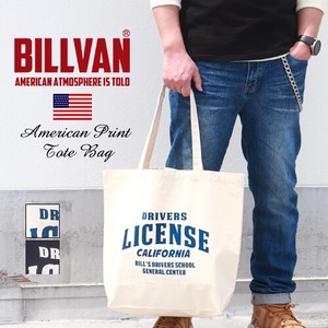 BILLVAN ナチュラル キャンバス DRIVERS LICENSE トートバッグ ビルバン