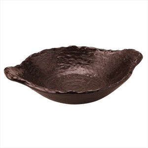 [美濃焼 耐熱 食器 陶器]茶 22cm 変形浅鍋 [日本製]