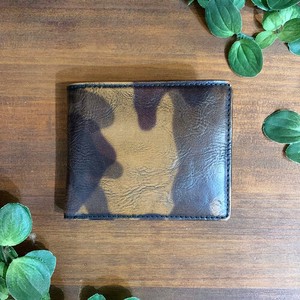Bifold Wallet Cattle Leather Pudding Genuine Leather M